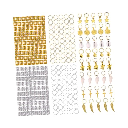 HONITANO Teiliges Set Dreadlocks Haarschmuck Mit Haarclips Und Ringen Für Männer Und Frauen Hochwertige Metall-haaraccessoires Für Zöpfe Festivals Partys Und Besondere Anlässe von HONITANO