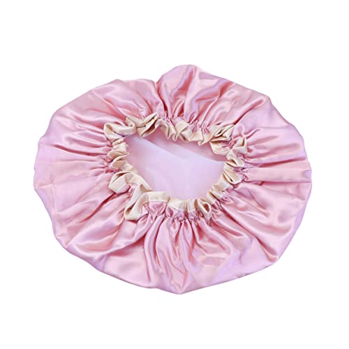 HONITANO 1stück Doppelschichtige Wasserdichte Duschhaube Für Damen Haarschutz Beim Baden Elastisches Gummiband Für Friseursalons Pflegeleicht Und Bequem Schutz Für Haarstyling Und von HONITANO