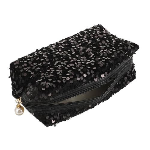 HONITANO Kosmetiktasche Mit Pailletten Make-up-Handtasche Für Hautpflegeprodukte Aufbewahrungstasche Für Damen Reise-Kosmetiktasche Mit Großem Fassungsvermögen von HONITANO
