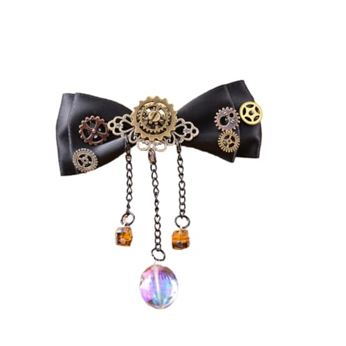 HONITANO 1stück Steampunk Bowknot Duckbill Clip Für Damen Eleganter Haarclip Mit -design Haarschmuck-accessoire Für Stilvolles Tragen Für Verschiedene Anlässe von HONITANO