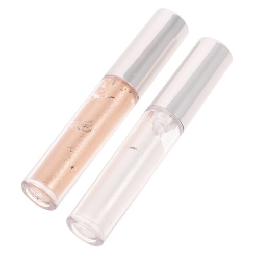 HONITANO 2 STÜCK Flüssiger Lidschatten mit Schimmerndem Highlighter Langanhaltend und Schnell Trocknend für Strahlende Augenmake Ups und Auffälligen Glitzer Look bei Besonderen Anlässen von HONITANO