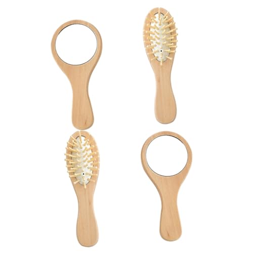 HONITANO 2 Sätze Vintage Teiliges Reise Kamm und Kosmetikspiegel Set aus Holz Handlicher Makeup Spiegel und Haarbürste Leicht Langlebig Tragbar für Damen und Herren für Unterwegs HONITANO 2 Sätze Vintage Teiliges Reise Kamm und Kosmetikspiegel Set aus Holz Handlicher Makeup Spiegel und Haarbürste Leicht Langlebig Tragbar für Damen und Herren für Unterwegs von HONITANO