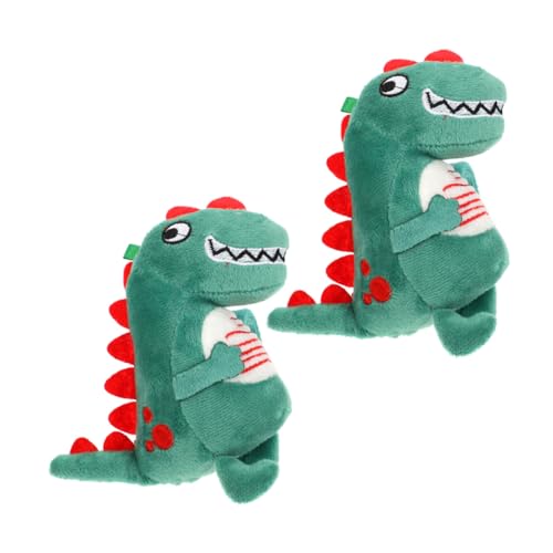 HONITANO 2 Stck Plüsch Dinosaurier Schnapparmband Slap Armband Kuscheliges Tierarmband Party Mitbringsel für Jungen Mädchen Spiel Spaß von HONITANO