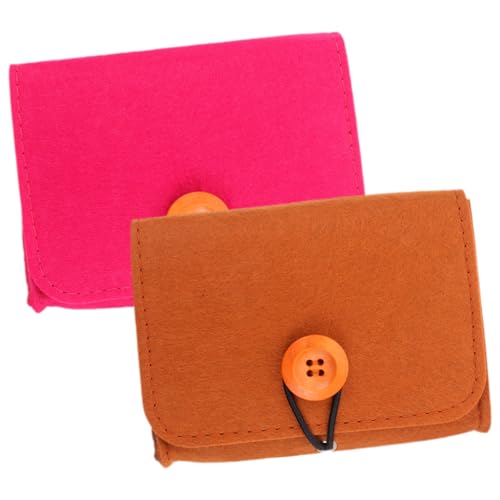 HONITANO 2 Stück Ätherische öl Aufbewahrungstasche Filz Kompakte Leichte Tragetasche für Kleine Flaschen Stoßschützende Reise Organizer Vielseitige Tasche für Ätherische Öle und Kleine von HONITANO