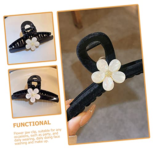 HONITANO 2 Stück Acryl Haarklammern Große Blumen Haarklammern für Dickes Haar Langlebige Flexible Haarspangen Damen Minimalistisches Design für Alltag und Frisuren von HONITANO