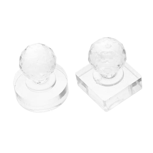 HONITANO 2 Stück Blusher Pressing Stamp Teilig mit Quadratischem Fach und Rundem Mold Vielseitig Einsetzbar für Lidschatten Palette Reparatur Einfaches von Losem Puder von HONITANO