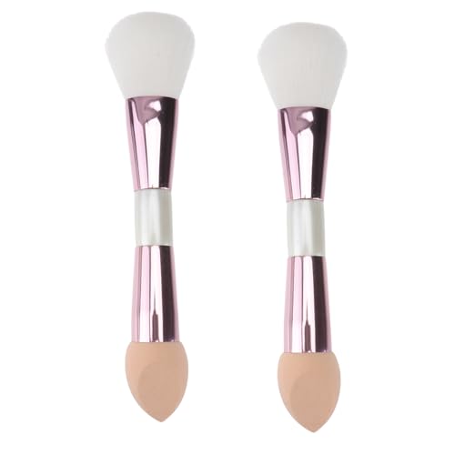 HONITANO 2 Stück Doppelseitiger Make Up Pinsel Weiche Synthetische Borsten Vielseitig für Foundation Konturierung Tragbar für Reisen Langlebiger Griff Sanft zur Haut für Anfänger und HONITANO 2 Stück Doppelseitiger Make Up Pinsel Weiche Synthetische Borsten Vielseitig für Foundation Konturierung Tragbar für Reisen Langlebiger Griff Sanft zur Haut für Anfänger und von HONITANO