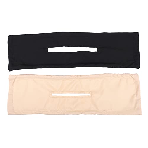 HONITANO 2 Stück Drehbare Bowknot Haargummis Damen Haarband Dutt Halter Leichtes Bequemes Haarschmuck in Beige und Schwarz für Alltag und Styling von HONITANO