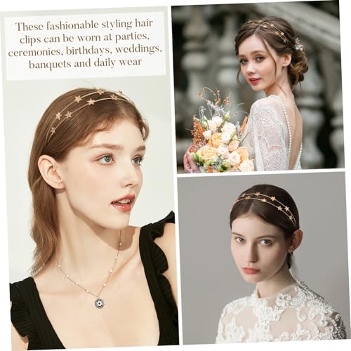 HONITANO 2 Stück Elegantes Stern Haarband Damen Metall Doppel schicht Stirnband Leicht Komfortabel Schmuck für Party Festival Alltag HONITANO 2 Stück Elegantes Stern Haarband Damen Metall Doppel schicht Stirnband Leicht Komfortabel Schmuck für Party Festival Alltag von HONITANO
