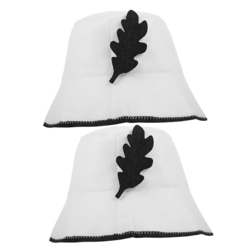 HONITANO 2stücke Filz Sauna Hut Für Damen Und Herren Bequeme Dampfkappe Für Sauna Spa Und Dusche Idealer Schutz Im Dampfbad Weiches Material Universelle Passform von HONITANO