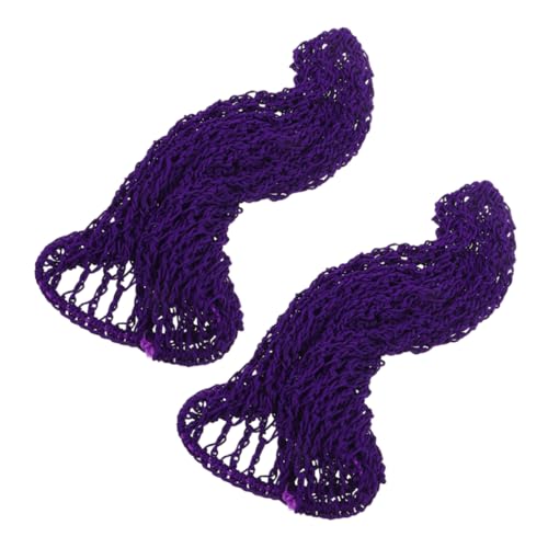 HONITANO 2stücke Handgefertigte Damen Haarnetze Für Und Lockiges Haar Atmungsaktive Schlafmütze Handgehäkeltes Haarnetz Schutz Frisur Während Schlafs von HONITANO