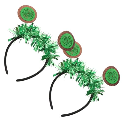 HONITANO 2stücke Kreativer Haarreif Mit Kiwi-motiv Einzigartiges Stirnband Für Party Grün Leicht Und Strapazierfähig Für Festivals Und Alltag von HONITANO