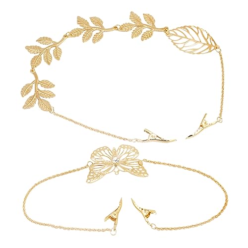 HONITANO 2stücke Haarclips Mit Ketten-design Modischer Haarschmuck Aus Legierung Haarreif Für Damen Und Mädchen Für Besondere Anlässe Und Alltägliches Styling von HONITANO