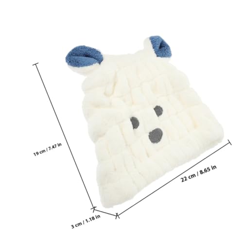 HONITANO 2 Stück Haartrocknungs kappe aus Weichem Korallfleece Schnelltrocknender Badeturban mit Niedlichem Cartoon design Saugfähiger Haar handtuch wickel für Junge Mädchen und Mädchen von HONITANO