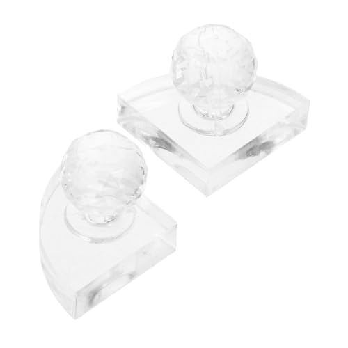 HONITANO 2 Stück Kompression scheiben werkzeug kosmetischer Pressstempel Organizer für Lidschattenpinsel Lidschatten-Schablone Lidschatten-Presswerkzeug DIY Rouge-Tool Kristall Transparent von HONITANO