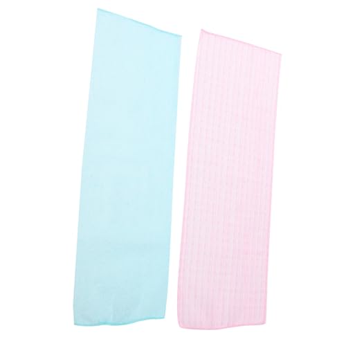 HONITANO 2stücke Peeling-handtuch Aus Nylon Für Damen Und Herren Badetuch Duschschrubber Blau Und Rosa von HONITANO
