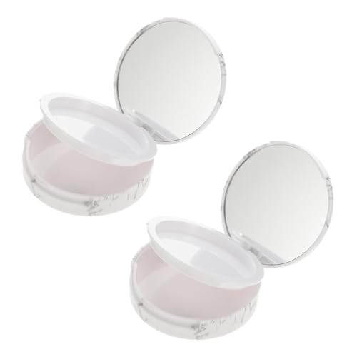 HONITANO 2 Stück Marmormuster Kosmetik Puderboxen Doppelstöckig Kompakt Behälter Für Lidschatten Presspuder Tragbar Robust Elegantes Design Für Damen Freundin Mutter HONITANO 2 Stück Marmormuster Kosmetik Puderboxen Doppelstöckig Kompakt Behälter Für Lidschatten Presspuder Tragbar Robust Elegantes Design Für Damen Freundin Mutter von HONITANO