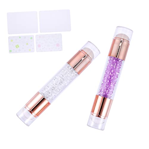 HONITANO 2stücke Teiliges Nagelkunst-stempelset Doppelseitiger Stempel Für Kreative Maniküre Nail Art Zubehör Für Individuelle Designs Zu Hause Für Anfänger Und Profis von HONITANO