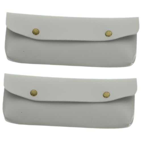 HONITANO 2 Stück PU Kosmetiktasche Makeup Pinsel Organizer Klein Kompakt Reise Schminktasche Tragbar Langlebig Einfach zu Öffnen von HONITANO