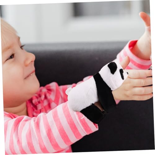 HONITANO 2 Stück Plüsch Panda Slap Bracelet Weiches Schmuse armband Leichte Sichere Stofftier wristband für Partygeschenk Bequem und Einfach zu Tragen von HONITANO