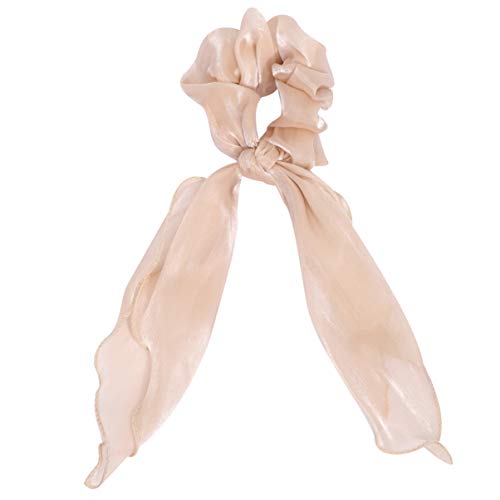 HONITANO 2 Stücke Elastische Haargummis mit Schleife Langes Tuch Haarband für Pferdeschwanzhalter Haarschmuck für Damen für Alltag und Besondere Anlässe von HONITANO