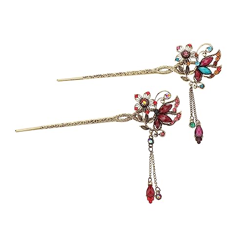 HONITANO 2stücke Haarstäbchen Für Frauen Chinesisches Haar-accessoire Im Vintage-stil Für Hochzeiten Partys Foto-requisite Stilvolle Frisuren Zum Halten von HONITANO
