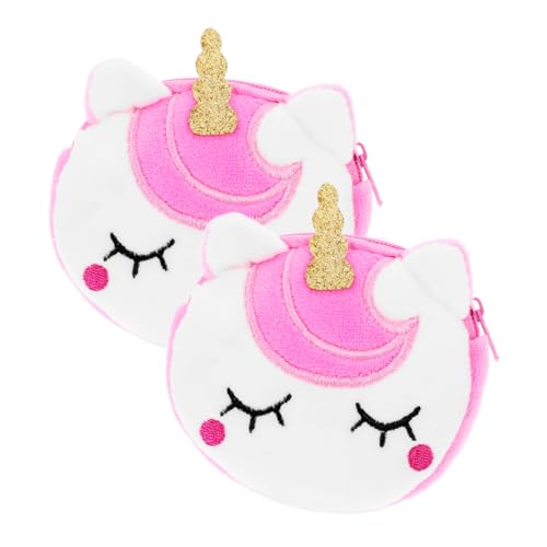 HONITANO 2 Stück Schnapparmband Einhorn Geldbörse Weiches Armband mit Münzfach Sichere Mädchen Jungen Party Geschenk Tasche Leicht Hautfreundlich und Langlebig von HONITANO