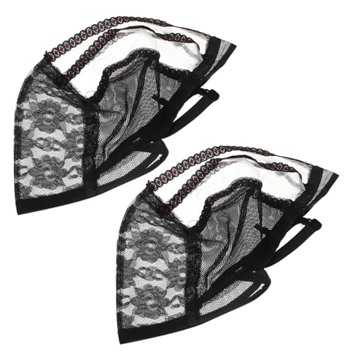 HONITANO 2 Stück Teiliges Atmungsaktive Perückennetz Kappen aus Elastischem Polyester Ultradünn und Leicht Passend für Verschiedene Kopfgrößen für Partys Festlichkeiten und Alltag von HONITANO