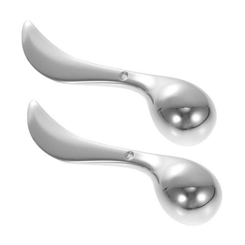 HONITANO 2 Stück Teiliges Augencreme Massage Sticks Löffel Ende zur Sanften Cremeaufnahme und Einführung Augenringe und Schwellungen Geeignet für Tägliche Gesichtspflege und Make Up von HONITANO