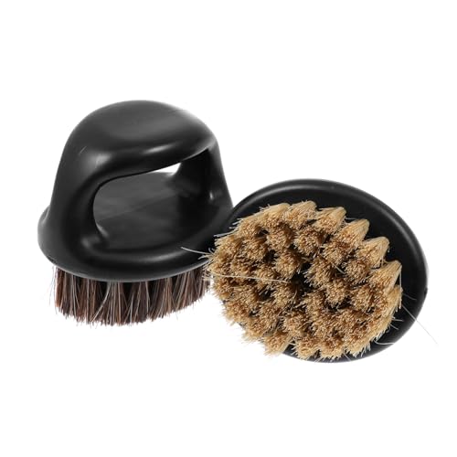 HONITANO 2 Stück Teiliges Bartpflege Wildschweinborsten Weiche Bartbürsten für Herren Sanfte Massage und Gründliche Reinigung Langlebige Pflegewerkzeuge für Bartstyling und Hautkomfort von HONITANO