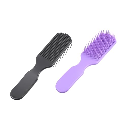HONITANO 2 Stück Teiliges Damen Haarbürsten Kopfhautmassage Entwirrend Schonend für Nasses und Lockiges Haar Entspannend Vielseitig für Salon und Zuhause Gesundheitsfördernd Bruchsicher von HONITANO