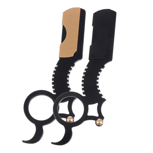HONITANO 2 Stück Teiliges Vintage Rasiermesser Manuell Bart Rasierer Herren Edelstahl Langlebig Praktisches Friseur Zubehör für Bartpflege und Präzises Rasieren zu Hause und Unterwegs HONITANO 2 Stück Teiliges Vintage Rasiermesser Manuell Bart Rasierer Herren Edelstahl Langlebig Praktisches Friseur Zubehör für Bartpflege und Präzises Rasieren zu Hause und Unterwegs von HONITANO