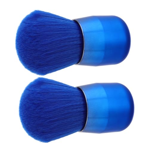 HONITANO 2 Stück Tragbare Make up Pinsel Weicher Rougepinsel Für Schnelles Auftragen Pilzförmiger Puderpinsel Für Lose Puder Und Rouge Für Reisen Kosmetik Tools Für Frauen von HONITANO