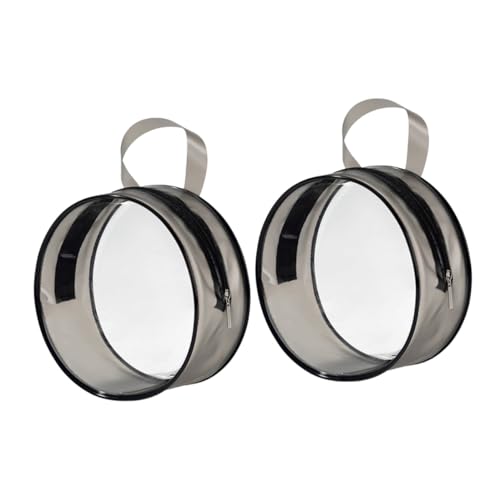 HONITANO 2 Stück Transparente Kosmetiktasche PVC Makeup Aufbewahrungstasche Praktisch Für Damen Reise Alltag Multifunktionale Schminktasche von HONITANO