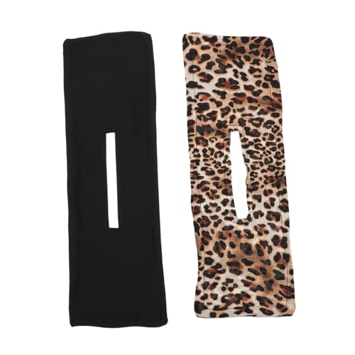HONITANO 2 Stück Twisting Bowknot Haarband Damen Haarschmuck Dutt Frisur Helfer Haarknoten Styling Tool Schwarz Leopard Muster von HONITANO