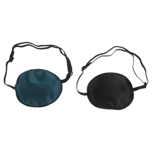 HONITANO 2 Stück Verstellbare Augenklappe Piraten Augenklappe Für Erwachsene Einzelne Augenklappen Für Erwachsene Lazy Eye Patches Piraten Party Geschenke von HONITANO