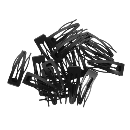 HONITANO 20 Stück Teiliges Metall Snap Haarklammern für Damen Rutschfest Zuverlässiger Griff Vielseitige Styling Clips Schwarz für Alltag Party und Salongebrauch von HONITANO