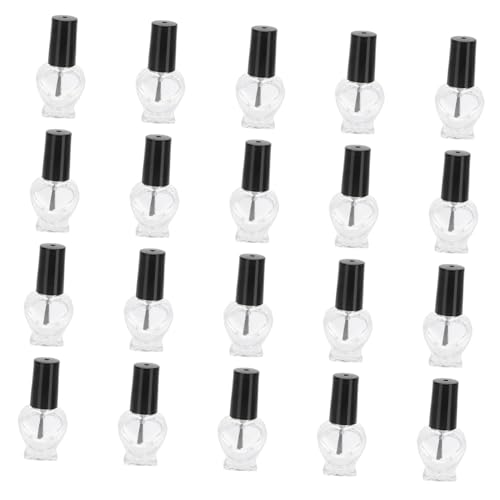 HONITANO 20 Stück Teiliges Nagellack Aufbewahrungsset Herzförmige Flaschen Trichter für Einfaches Befüllen Langlebige und Ungiftige Nagellack Organizer für DIY Nagelkunst von HONITANO