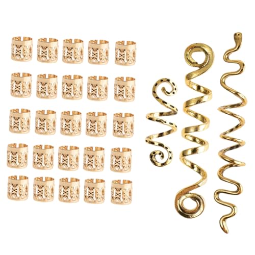 HONITANO 28 Stück Vintage Dreadlocks Schmuck Haarschmuck aus Langlebiger Schlangenförmige Spiralen für Locs und Zöpfe Modische Haarschmuck Damen Accessoires für Einflechten und HONITANO 28 Stück Vintage Dreadlocks Schmuck Haarschmuck aus Langlebiger Schlangenförmige Spiralen für Locs und Zöpfe Modische Haarschmuck Damen Accessoires für Einflechten und von HONITANO