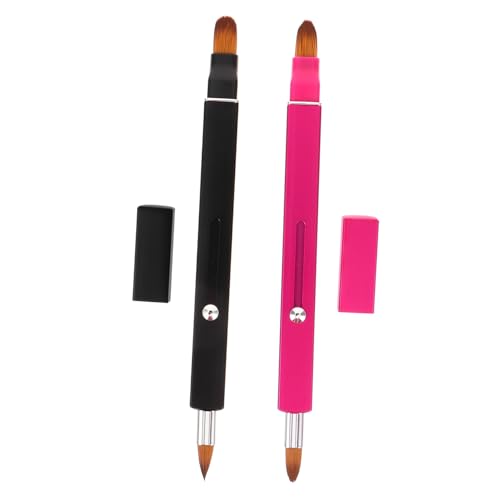 HONITANO 2stücke Lippenpinsel Für Lippenstift Einziehbarer Kosmetikpinsel Make-up-tool Für Frauen Lidschattenpinsel von HONITANO