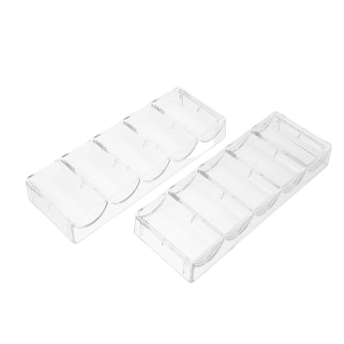 HONITANO 2er-Pack Acryl-chip-Box Mit 100 Kapazität Pokerchip-Organizer-tabletts Für Gaming von HONITANO
