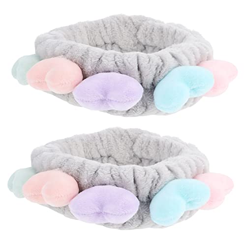 HONITANO 2stücke Dusch-haarbänder Wasch-haarbänder Elastische Stirnbänder Sport Stirnband Herz Form Dekoration Für Make-up Gesichtswaschung Yoga HONITANO 2stücke Dusch-haarbänder Wasch-haarbänder Elastische Stirnbänder Sport Stirnband Herz Form Dekoration Für Make-up Gesichtswaschung Yoga von HONITANO