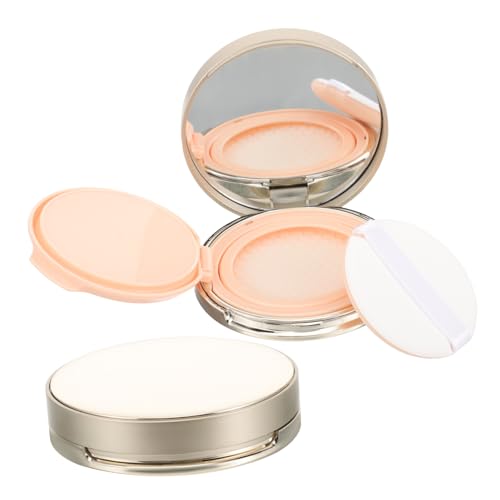 HONITANO 2stücke Leeres Kissen-foundation-case Mit Spiegel Tragbarer Puderbehälter Für Lose Puder Make-up Und Körperpuder Aus Robustem Material Für Reisen Und Alltag von HONITANO