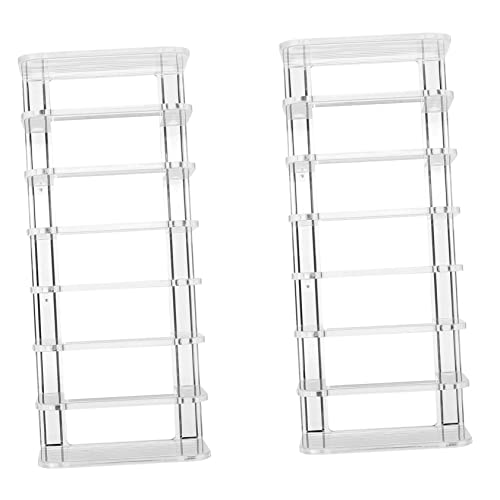 HONITANO 2stücke Make-up-aufbewahrungsbox Mit Gitterdesign Für Gepressten Puder Und Lidschatten Leicht Zu Entnehmend Und Platzsparend Transparentes Erscheinungsbild von HONITANO