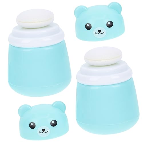 HONITANO 2stücke Puderbehälter Robust Und Langlebig Für Talkumpuder Und Lose Puder Großem Fassungsvermögen Und Leicht Zu Tragen Für Junge Mädchen Und Kleinkinder Puderquastenbox Mit von HONITANO