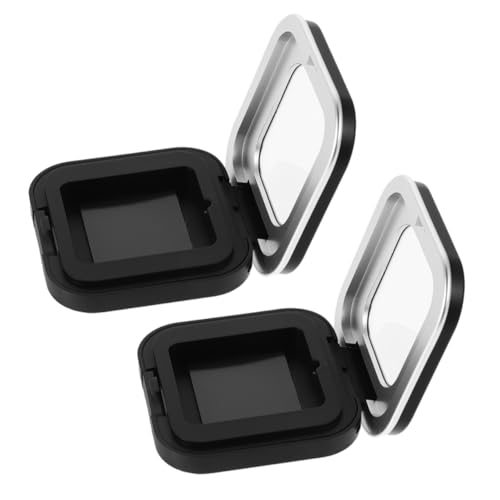HONITANO 2stücke Leere Magnetische Lidschattenbox Reisebehälter Für Make-up Kleiner Kosmetikbehälter Aufbewahrungskoffer Für Puder Und Lidschatten von HONITANO