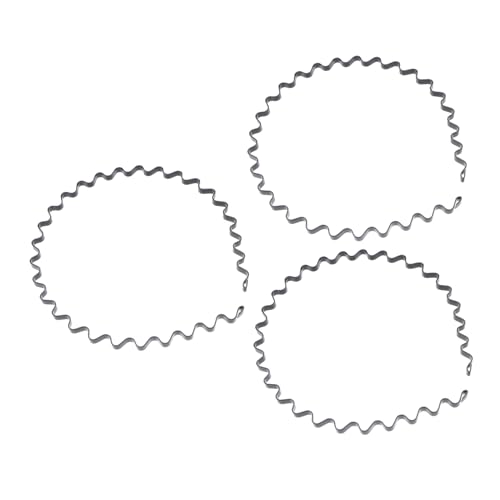 HONITANO 3 STÜCKE Teiliges Unisex Spiralförmiges Wellen Stirnband aus Metall Leichtes Langlebiges Haarreif Schwarz für Sport Alltag und Outdoor Komfortabel und Formstabil Modisches von HONITANO