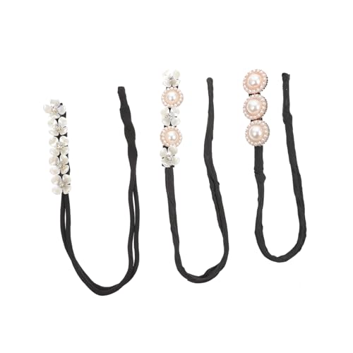 HONITANO 3stücke Perlen Haarknotenformer Einfacher Haarschmuck Für Elegantes Styling Für Alltag Und Besondere Anlässe Für Frauen Und Mädchen von HONITANO