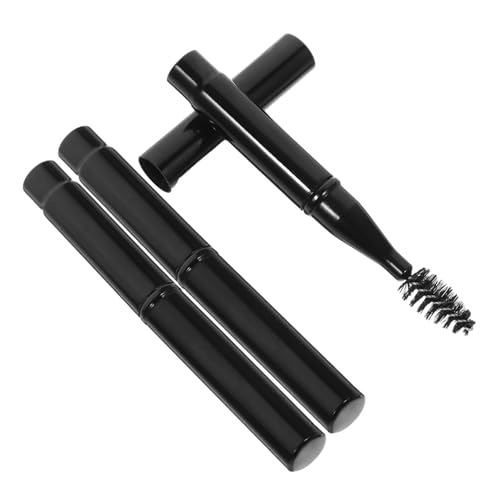 HONITANO 3 Stück Mini Augenbrauenbürsten mit Deckel Kompakte Tragbare Spiralkopf Mascara Applikatoren für Präzises Wimpern und Augenbrauen Make Up Leicht und Elegant für Unterwegs von HONITANO
