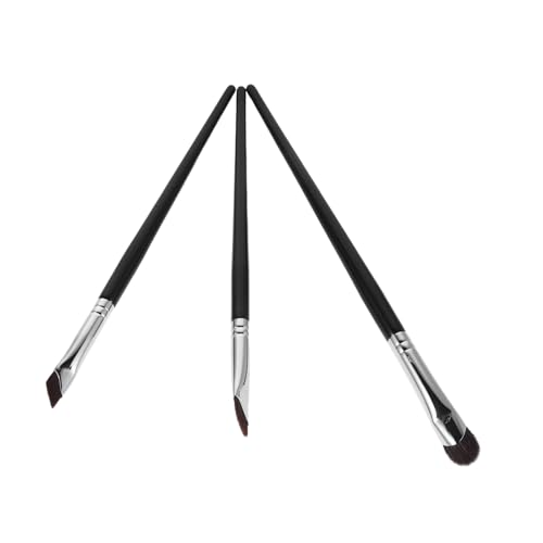 HONITANO 3 Stück Teiliges Augen Make Up Pinsel mit Weichen Feinen Borsten für Präzises Verblenden Konturieren und Detailliertes Auftragen Kompakt Leicht zu Reinigen für Frauen und Reisen von HONITANO